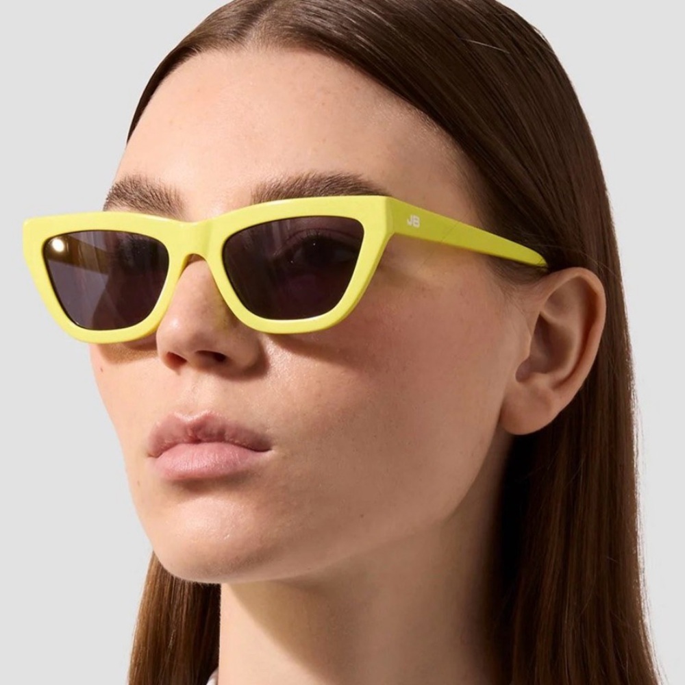 Jenny Bird Cat-Eye Sunglasses Lemon